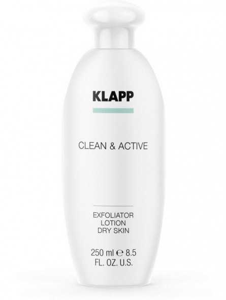 Klapp Cosmetics Clean & Active - Exfoliator Lotion Dry Skin
