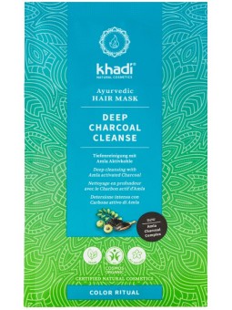 khadi Maschera per Capelli Ayurvedica - Deep Charcoal Cleanse