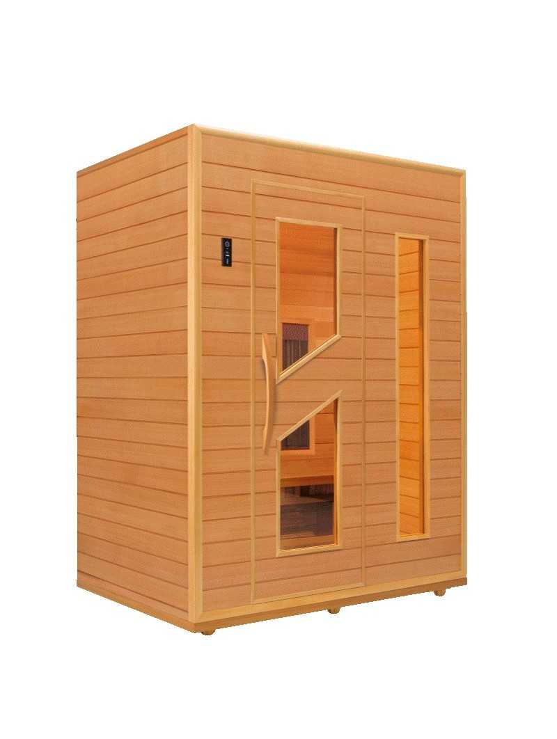 Infrared Cabin, Infrared Sauna of red cedar wood for 2-3 persons