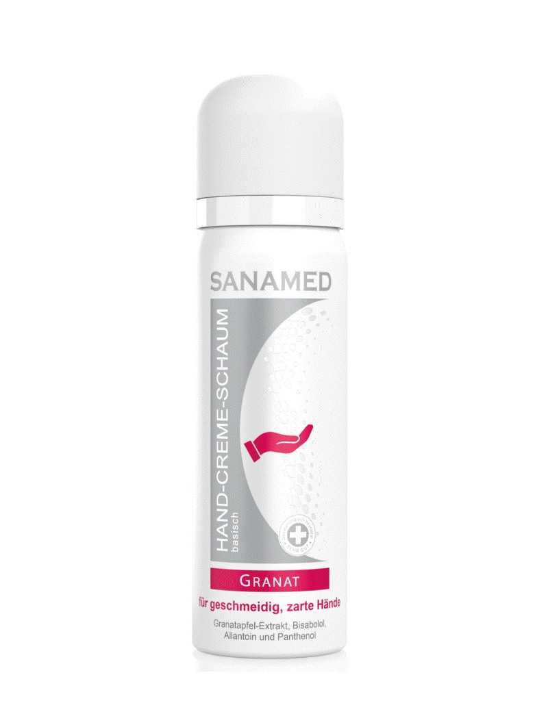SanaMed Hand-Cream-Foam Granat