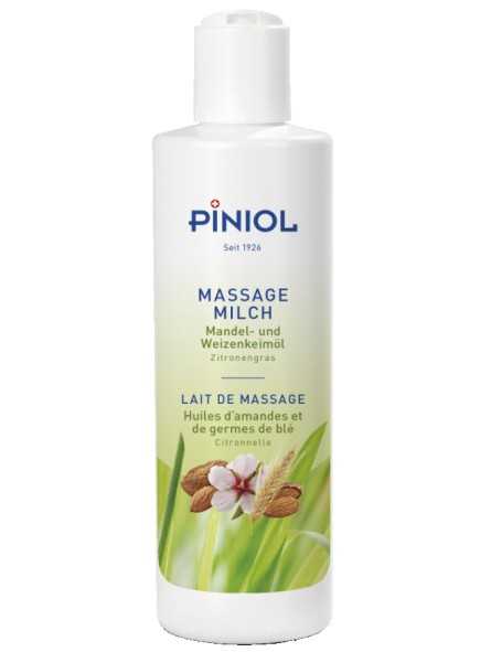 Piniol Massagemilch Mandel- und Weizenkeimöl Zitronengras ohne Paraffin Piniol Massagemilch Mandel- und Weizenkeimöl Zitronengras ohne Paraffin