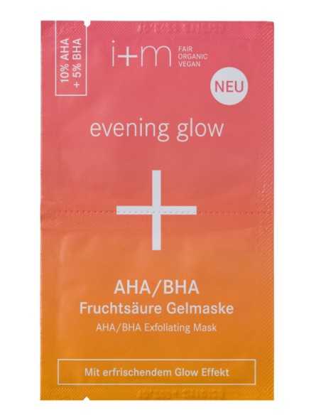 I+M evening glow Masque Gel exfoliant AHA/BHA équilibré