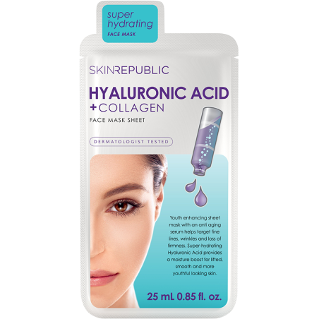 Skin Republic Gesichtstuchmaske Hyaluronic Acid + Collagen