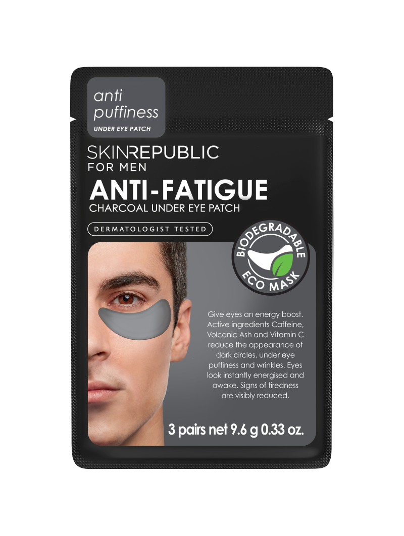 Skin Republic Anti-Fatigue Charcoal Under Eye Mask for Men