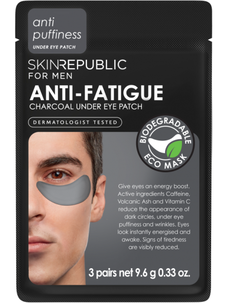 Skin Republic Bende Antifatica per gli Occhi con Carbone Attivo per Uomo