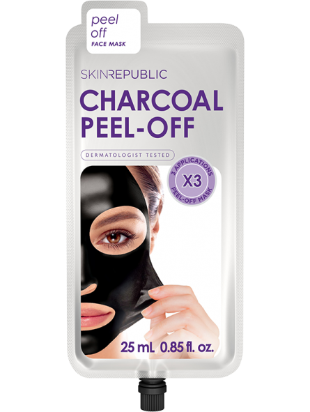 Skin Republic Maschera Viso Peel-Off al Carbone