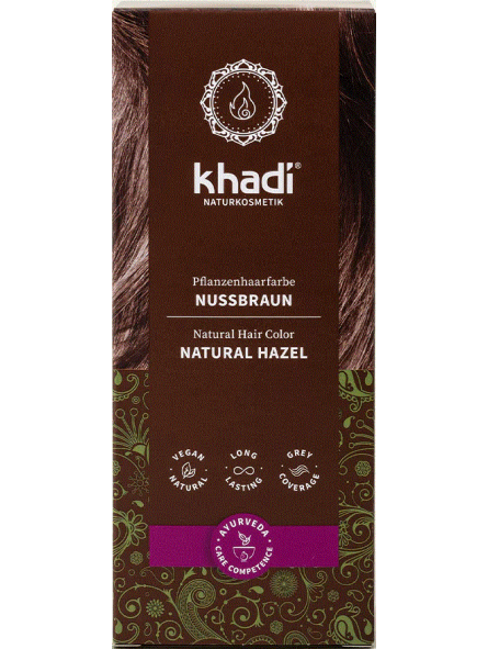khadi Pflanzenhaarfarbe Nussbraun khadi Pflanzenhaarfarbe Nussbraun