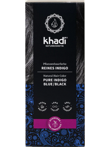 khadi Pflanzenhaarfarbe Reines Indigo khadi Pflanzenhaarfarbe Reines Indigo